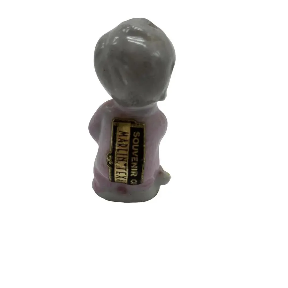Vintage Porcelain Thimble Figurine The Little Gentleman